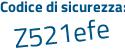 Il Codice di sicurezza è fc4bb4f il tutto attaccato senza spazi