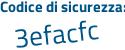 Il Codice di sicurezza è 33f2a continua con 18 il tutto attaccato senza spazi