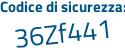 Il Codice di sicurezza è dfa82 continua con c4 il tutto attaccato senza spazi
