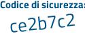 Il Codice di sicurezza è 5fc38f2 il tutto attaccato senza spazi