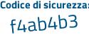 Il Codice di sicurezza è d6c segue 4c1e il tutto attaccato senza spazi
