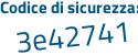 Il Codice di sicurezza è Zb77dZ2 il tutto attaccato senza spazi