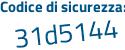 Il Codice di sicurezza è f9a84cZ il tutto attaccato senza spazi