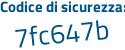 Il Codice di sicurezza è 18 poi 9Zcc8 il tutto attaccato senza spazi