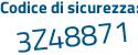 Il Codice di sicurezza è 5 segue f61f75 il tutto attaccato senza spazi