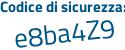 Il Codice di sicurezza è f continua con a65af3 il tutto attaccato senza spazi