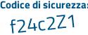 Il Codice di sicurezza è 65742 poi f2 il tutto attaccato senza spazi