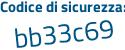Il Codice di sicurezza è 9 continua con ccbca7 il tutto attaccato senza spazi