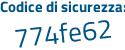 Il Codice di sicurezza è ff4 poi 5e86 il tutto attaccato senza spazi