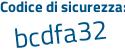 Il Codice di sicurezza è 2Z59a91 il tutto attaccato senza spazi