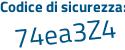 Il Codice di sicurezza è 5 poi f3b5a9 il tutto attaccato senza spazi