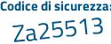 Il Codice di sicurezza è 4f591b5 il tutto attaccato senza spazi