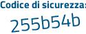 Il Codice di sicurezza è 1e segue cde81 il tutto attaccato senza spazi