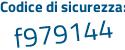 Il Codice di sicurezza è 78 continua con cf4cf il tutto attaccato senza spazi