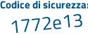 Il Codice di sicurezza è 73bbdf3 il tutto attaccato senza spazi