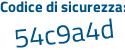 Il Codice di sicurezza è 81f7Z segue 14 il tutto attaccato senza spazi