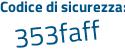 Il Codice di sicurezza è a2c37 poi dZ il tutto attaccato senza spazi