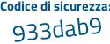 Il Codice di sicurezza è ce continua con 86734 il tutto attaccato senza spazi