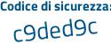 Il Codice di sicurezza è cZ2cZb5 il tutto attaccato senza spazi