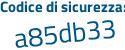Il Codice di sicurezza è 6Z segue 93b3Z il tutto attaccato senza spazi