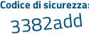 Il Codice di sicurezza è 66 segue 81b22 il tutto attaccato senza spazi