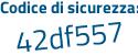 Il Codice di sicurezza è 2 continua con fcZdd4 il tutto attaccato senza spazi