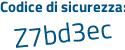 Il Codice di sicurezza è 37af94b il tutto attaccato senza spazi
