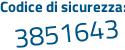 Il Codice di sicurezza è dZZ3bcc il tutto attaccato senza spazi