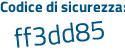 Il Codice di sicurezza è 9e84 poi cef il tutto attaccato senza spazi