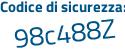 Il Codice di sicurezza è 15 poi 6cZc9 il tutto attaccato senza spazi