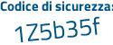 Il Codice di sicurezza è cb continua con Z4b38 il tutto attaccato senza spazi
