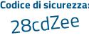 Il Codice di sicurezza è ebf segue 553a il tutto attaccato senza spazi