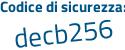 Il Codice di sicurezza è 9174d continua con 2e il tutto attaccato senza spazi