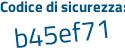 Il Codice di sicurezza è 24f3ccf il tutto attaccato senza spazi