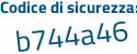 Il Codice di sicurezza è 37d1 continua con 3b5 il tutto attaccato senza spazi
