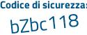 Il Codice di sicurezza è 3edb8 segue f1 il tutto attaccato senza spazi