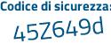 Il Codice di sicurezza è 2 poi f3f399 il tutto attaccato senza spazi