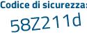 Il Codice di sicurezza è 4ab poi aeZ2 il tutto attaccato senza spazi
