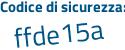 Il Codice di sicurezza è cZ continua con e4b87 il tutto attaccato senza spazi
