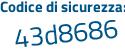 Il Codice di sicurezza è 3dZ5 poi fed il tutto attaccato senza spazi
