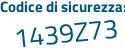 Il Codice di sicurezza è e2ee poi 51Z il tutto attaccato senza spazi