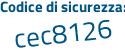 Il Codice di sicurezza è 4Za22 segue 68 il tutto attaccato senza spazi