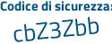 Il Codice di sicurezza è 76189Z9 il tutto attaccato senza spazi