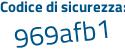 Il Codice di sicurezza è 876e2 poi e9 il tutto attaccato senza spazi
