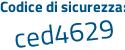 Il Codice di sicurezza è cfZ7dbb il tutto attaccato senza spazi