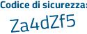 Il Codice di sicurezza è 84ecc continua con 3b il tutto attaccato senza spazi