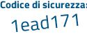 Il Codice di sicurezza è c5679 segue 1Z il tutto attaccato senza spazi