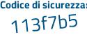 Il Codice di sicurezza è 683 continua con 94f7 il tutto attaccato senza spazi