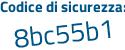 Il Codice di sicurezza è 5483 poi 4c4 il tutto attaccato senza spazi