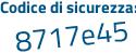 Il Codice di sicurezza è 88dZ3 segue fe il tutto attaccato senza spazi